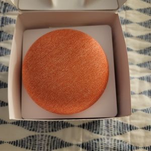 Google Home Mini in orange